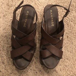 Platform Wedge Sandals by Rampage size 8.5